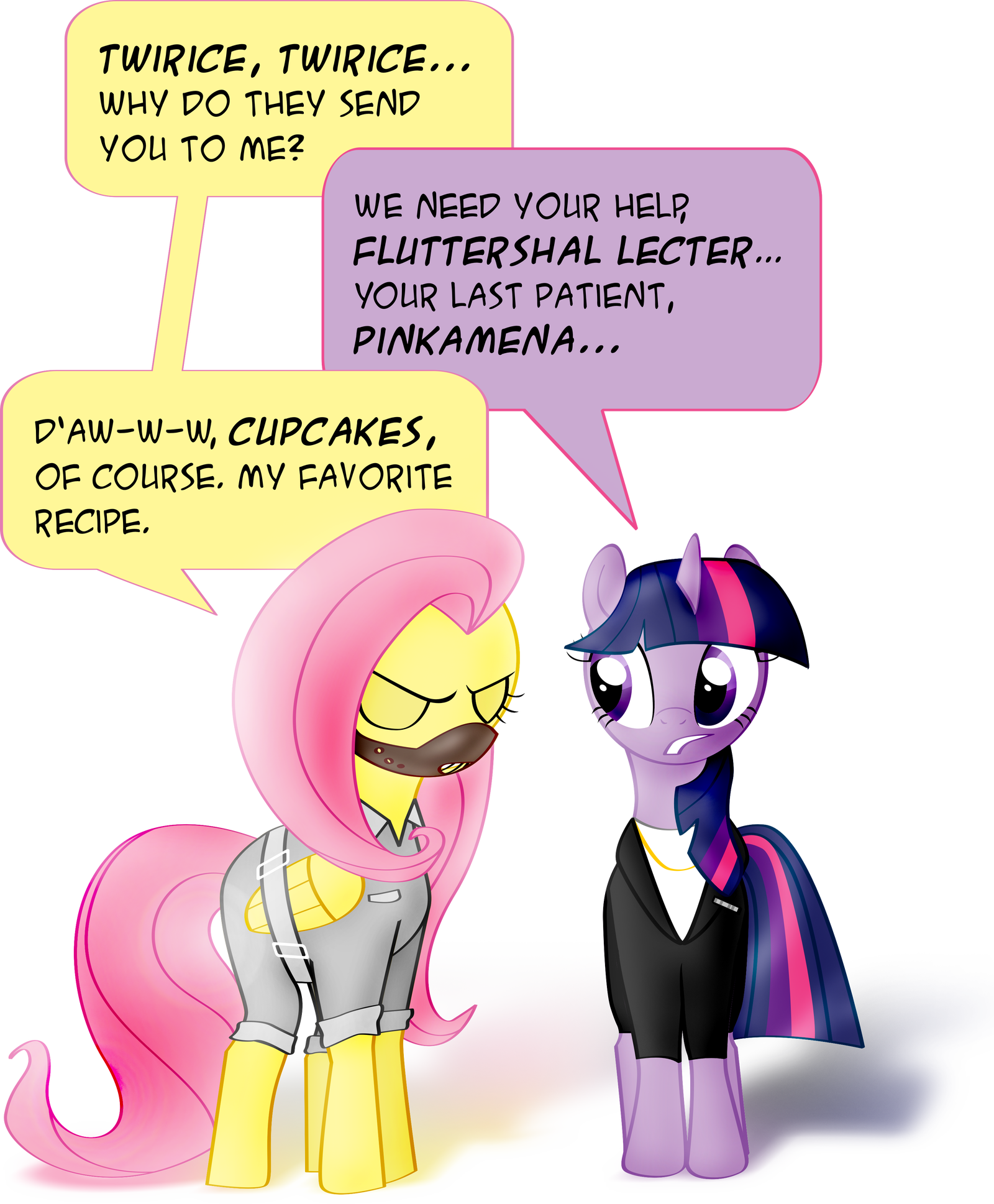 Silence of the foals. - My little pony, MLP crossover, Silence of the Lambs, Hannibal Lecter, Clarissa