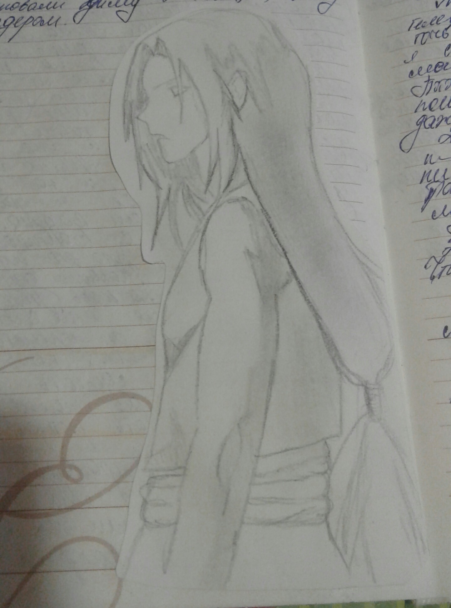 I just drew (I cut it out and pasted it into my diary) The last long time ago - Neji HyЕ«ga, , Longpost