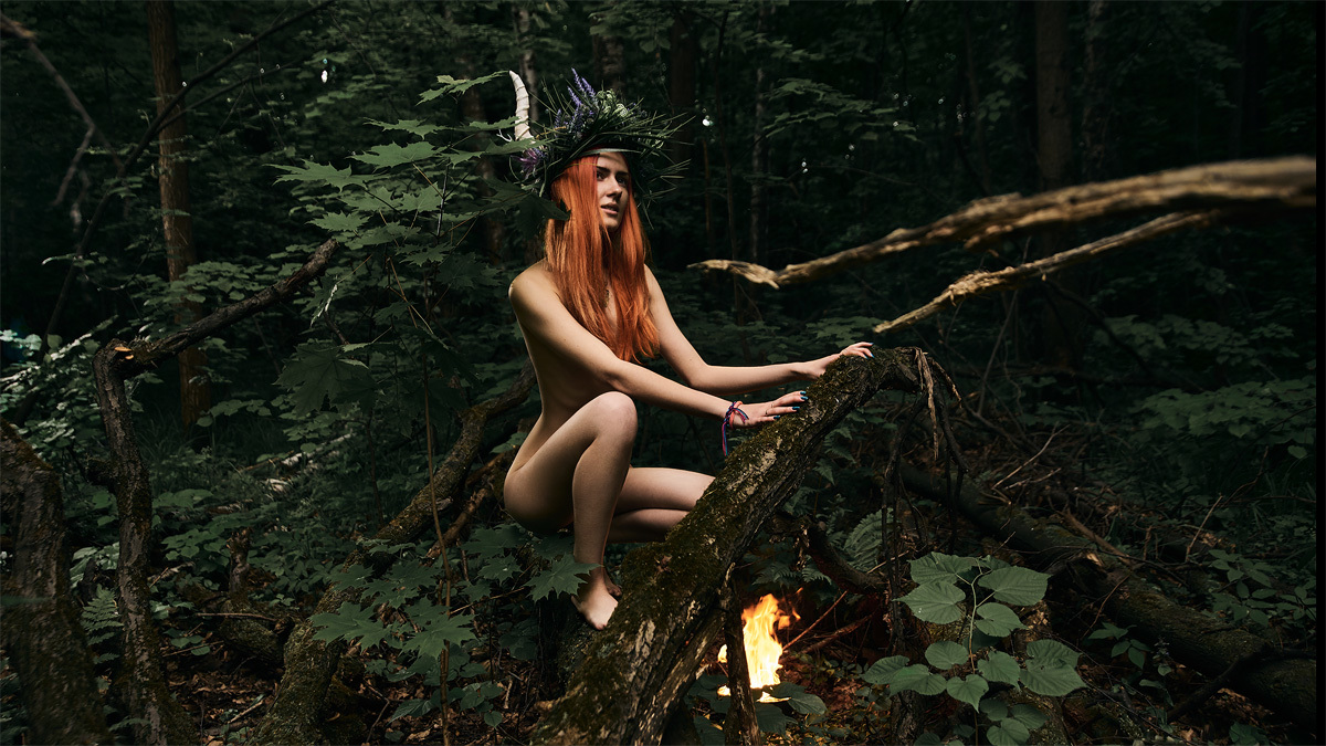 25 subscribers. Here's something tasty for you. - NSFW, My, The photo, Nudity, Forest, , Longpost