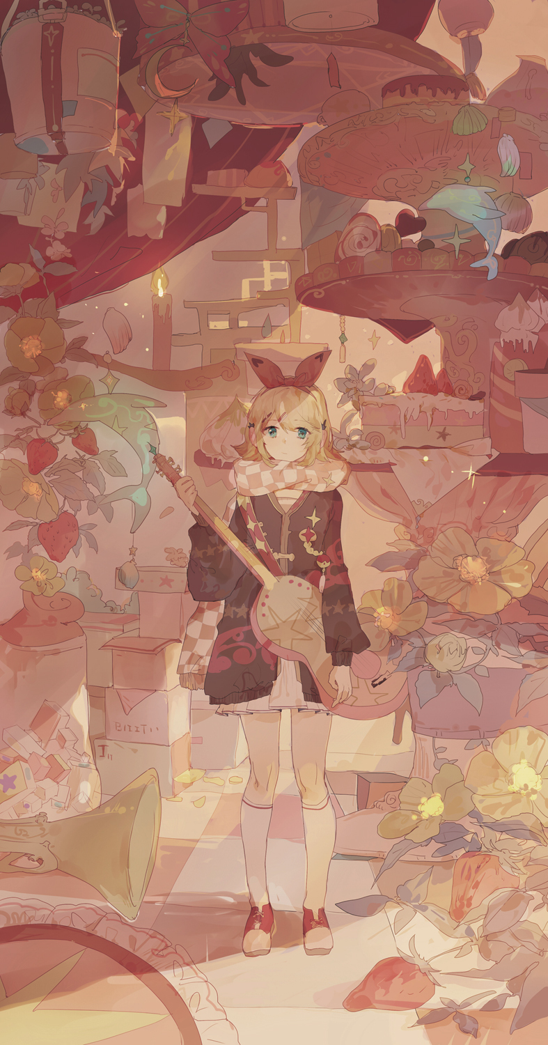 Cake - Kagamine rin, Vocaloid, Anime, Anime art