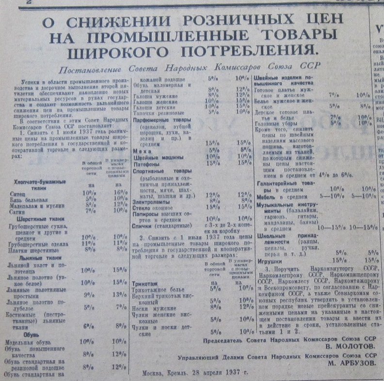 Как изверг Сталин цены снижал до войны (1937) - Сталин, Цены, Коммунизм, Родина, СССР, Газеты