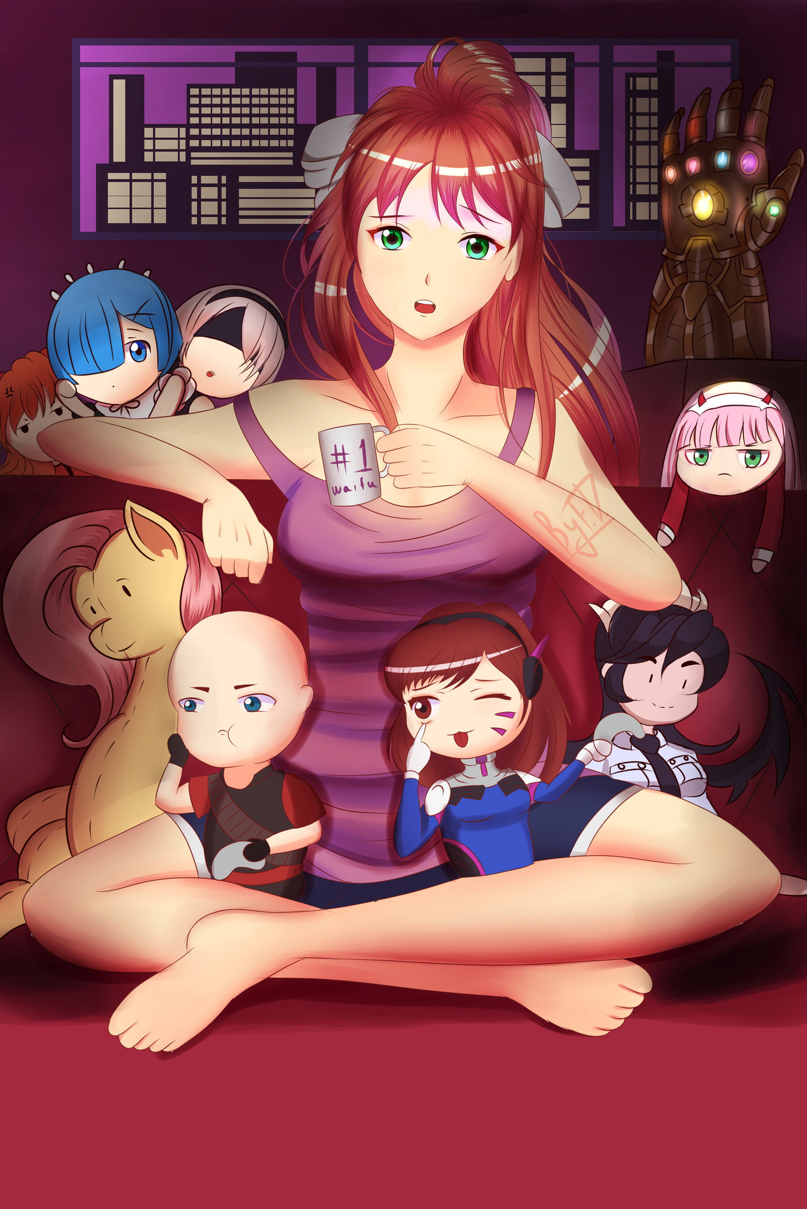 Game evening - Doki Doki Literature Club, Visual novel, Anime, Not anime, Anime art, Monika