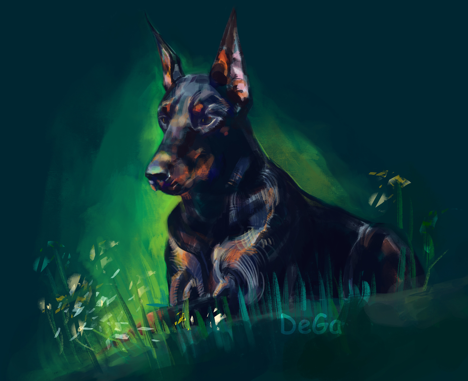 Dogs - My, Dog, Creation, Drawing, Photoshop, Longpost, Digital drawing, Animals, Animalistics