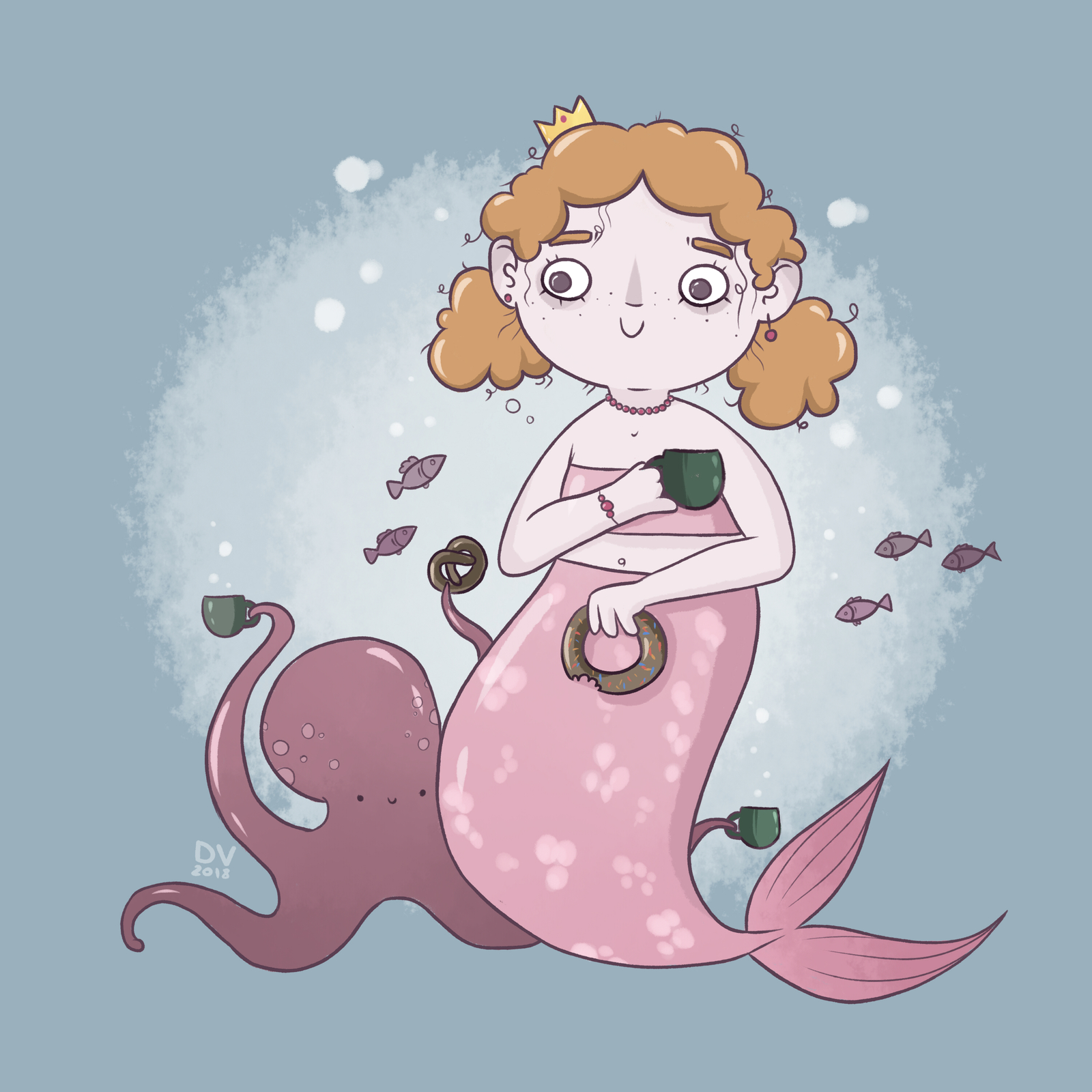 Mermaids - My, Art, Mermaid, Mermay, Longpost