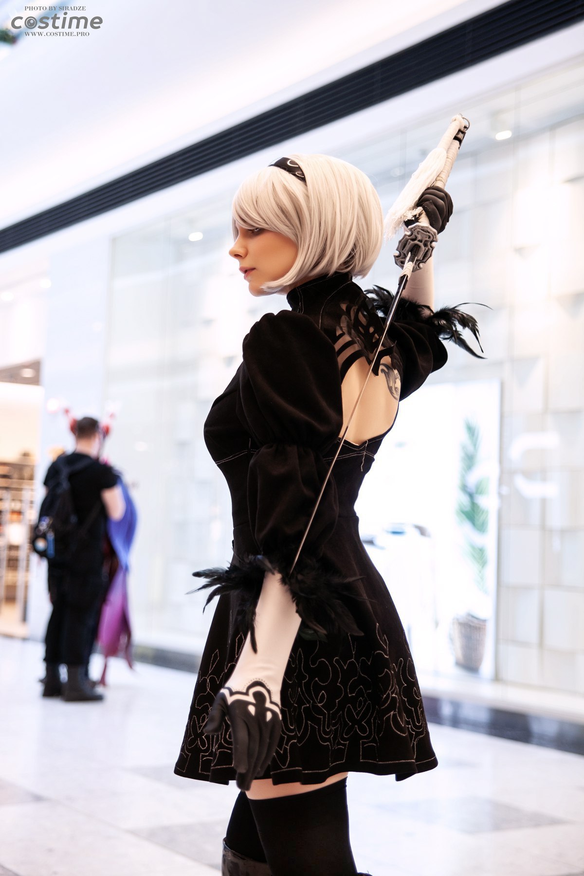 Alexandra Reil aka Reilin cosplay - The photo, Girls, Cosplay, Longpost, NIER Automata, Yorha unit No 2 type B, Final Fantasy, Lightning farron