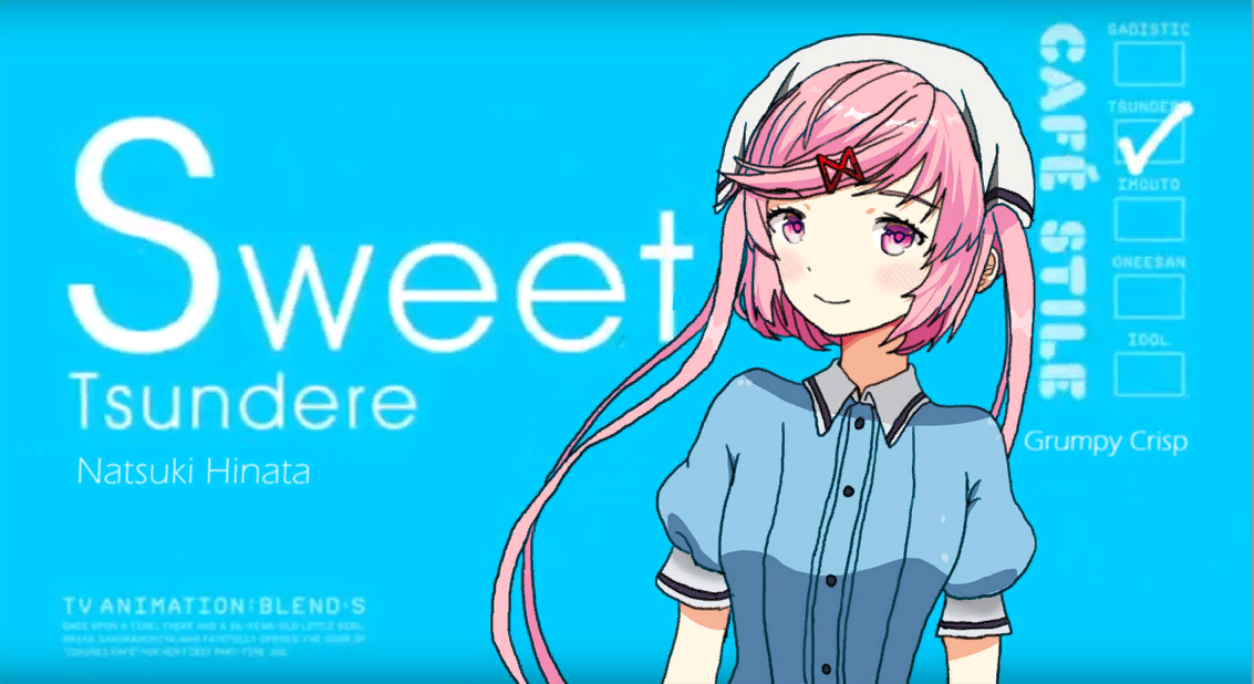 Blend doki - Doki Doki Literature Club, Кроссовер, Blend S, Аниме, Визуальная новелла