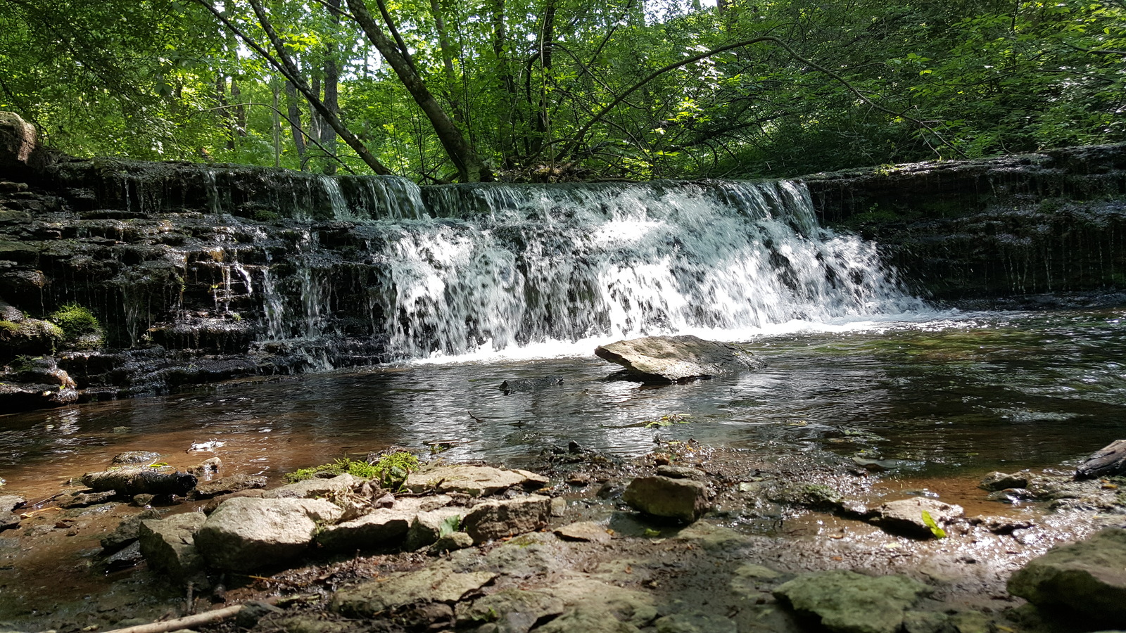 Waterfalls. Koporye. - My, Waterfall, Leningrad region, Koporye, Samsung Galaxy S6 Edge, Nature, Without processing, The photo, Longpost