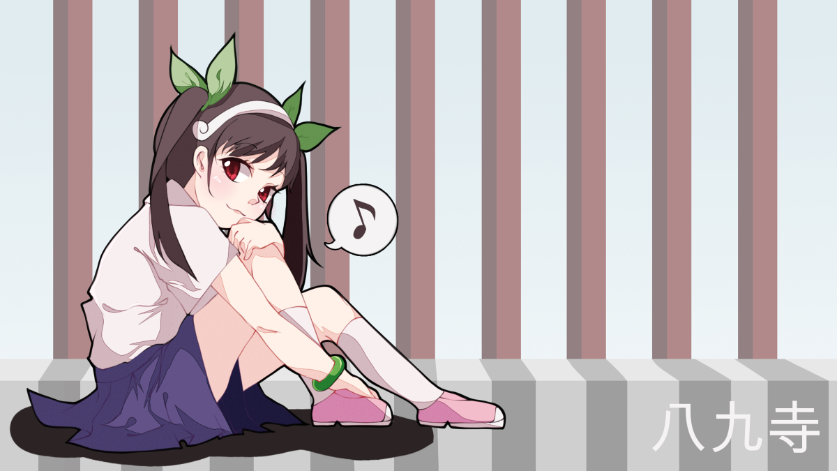 Путь в обход не обходной) - Anime Art, Loli, Monogatari series, Арт, Hachikuji Mayoi