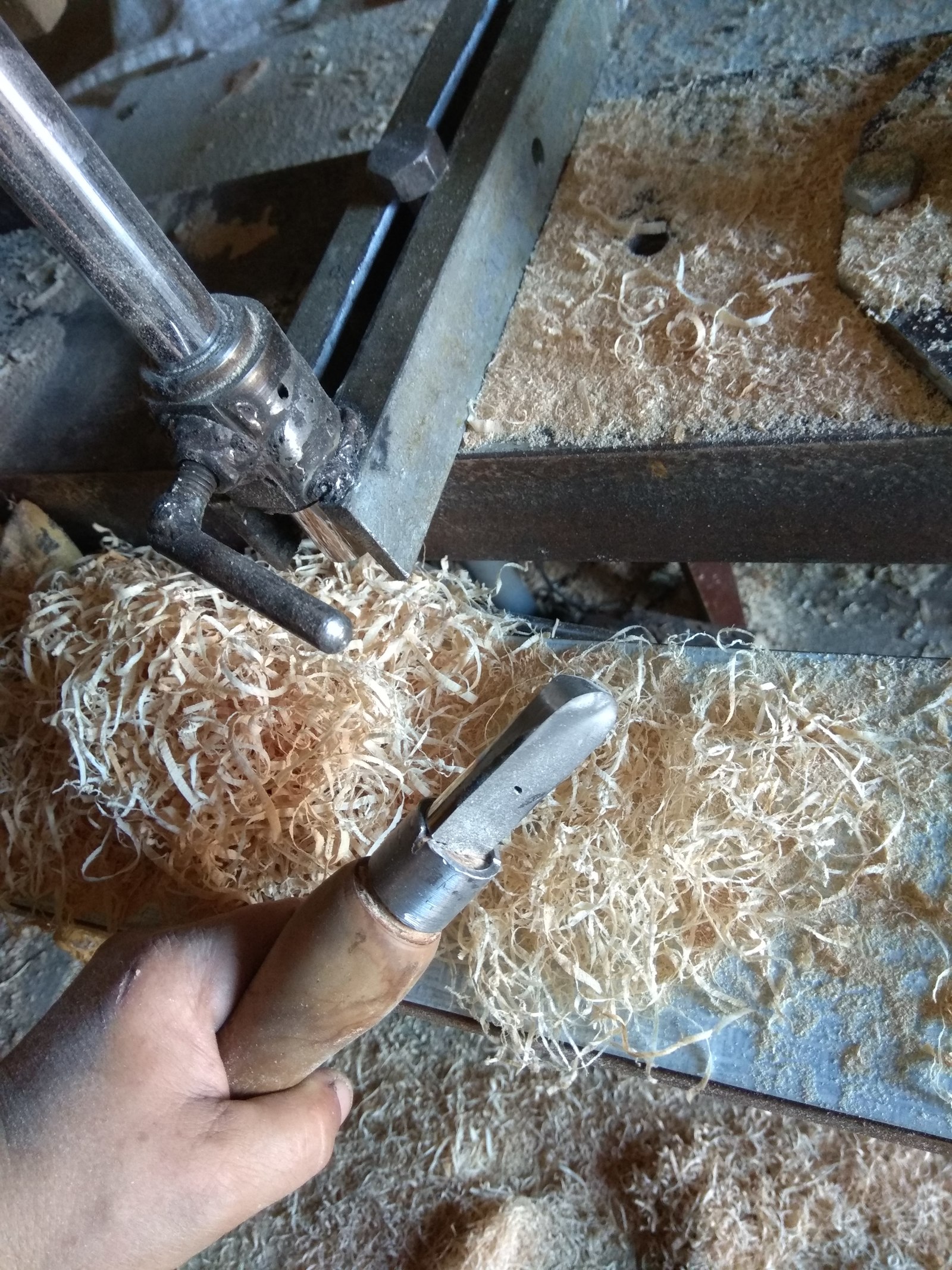 birch bowl - My, , Turning machine, Crooked hands, Woodworking, Video, Longpost