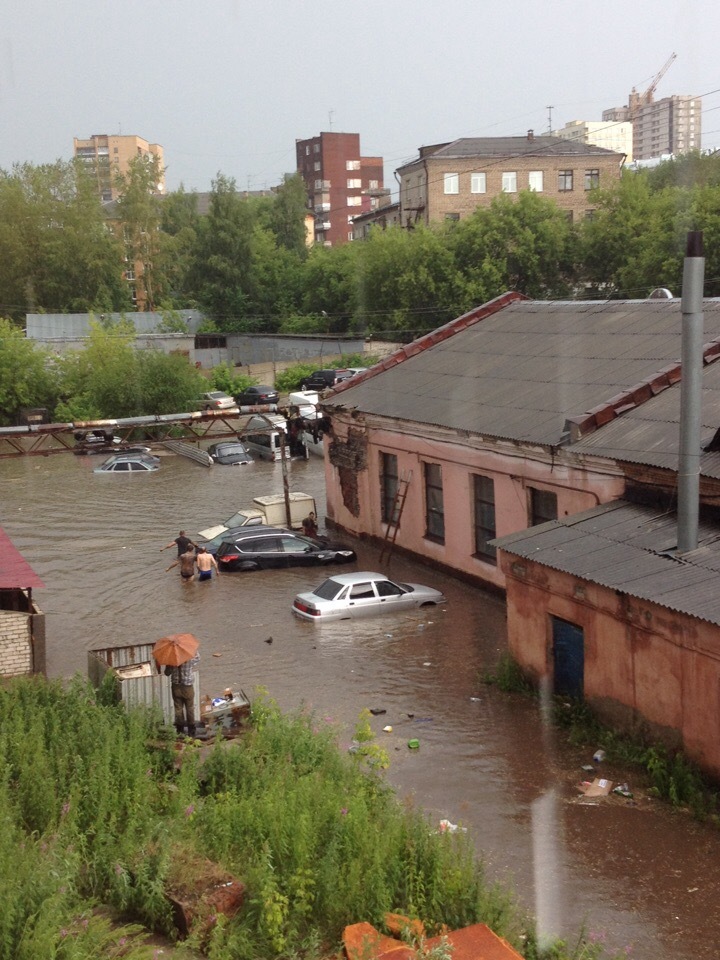 А у нас во дворе... 2.07.2018 - Погода, Град, Дождь, Длиннопост