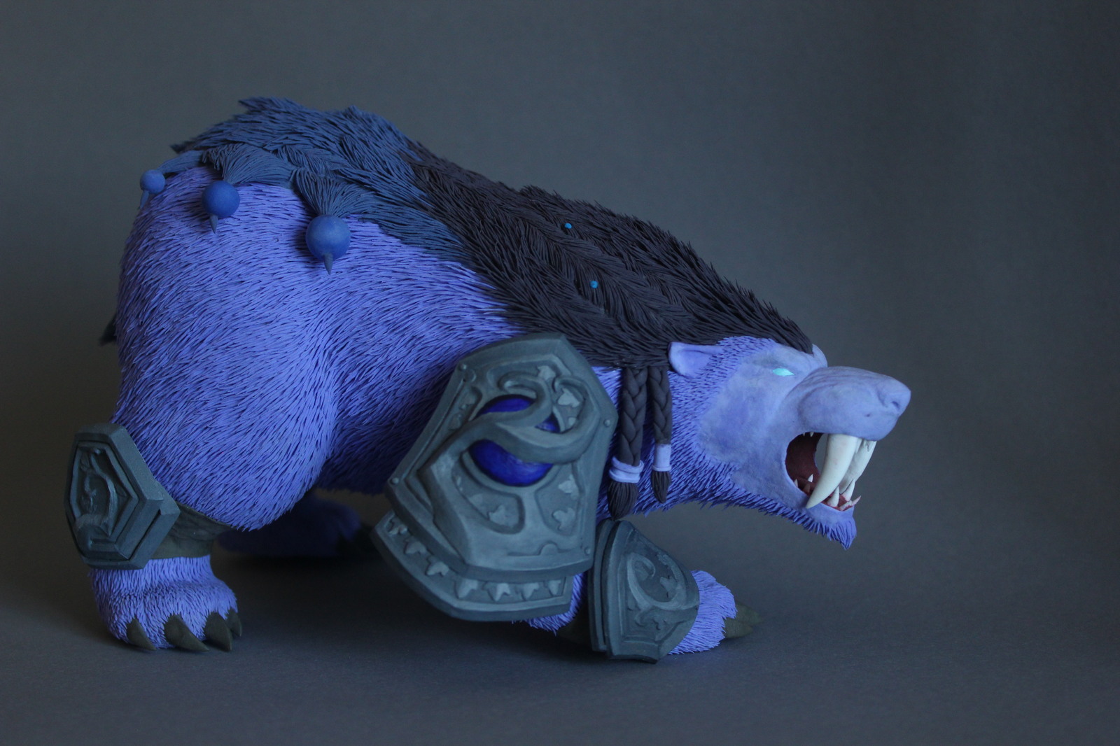 Guardian Druid (Claws of Ursoc skin) - My, Druid, Wow, World of warcraft, Figurine, Handmade, Bear, Warcraft, Longpost, Figurines, The Bears