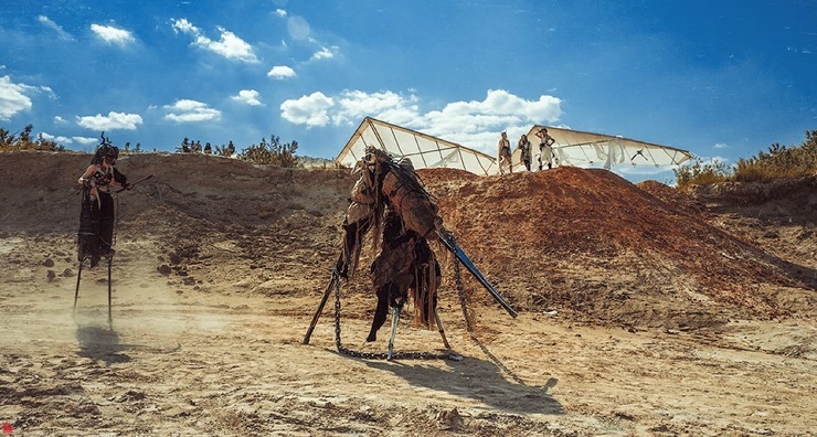 Steampunk, hang gliders and eagle owls: looking at photos of the apocalypse taken in the sands of Berezovsky - Steampunk, Apocalypse, The photo, Cosplay, Crazy Max, Longpost