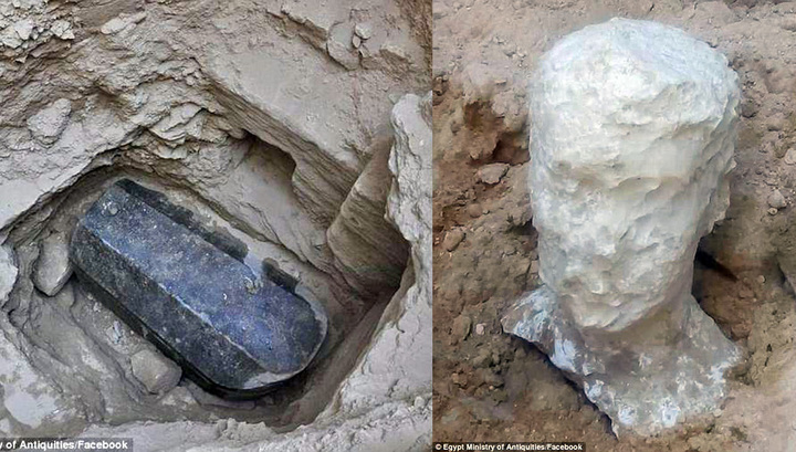 Ancient sarcophagus found at construction site in Egypt - Archeology, Egypt, Find, Sarcophagus