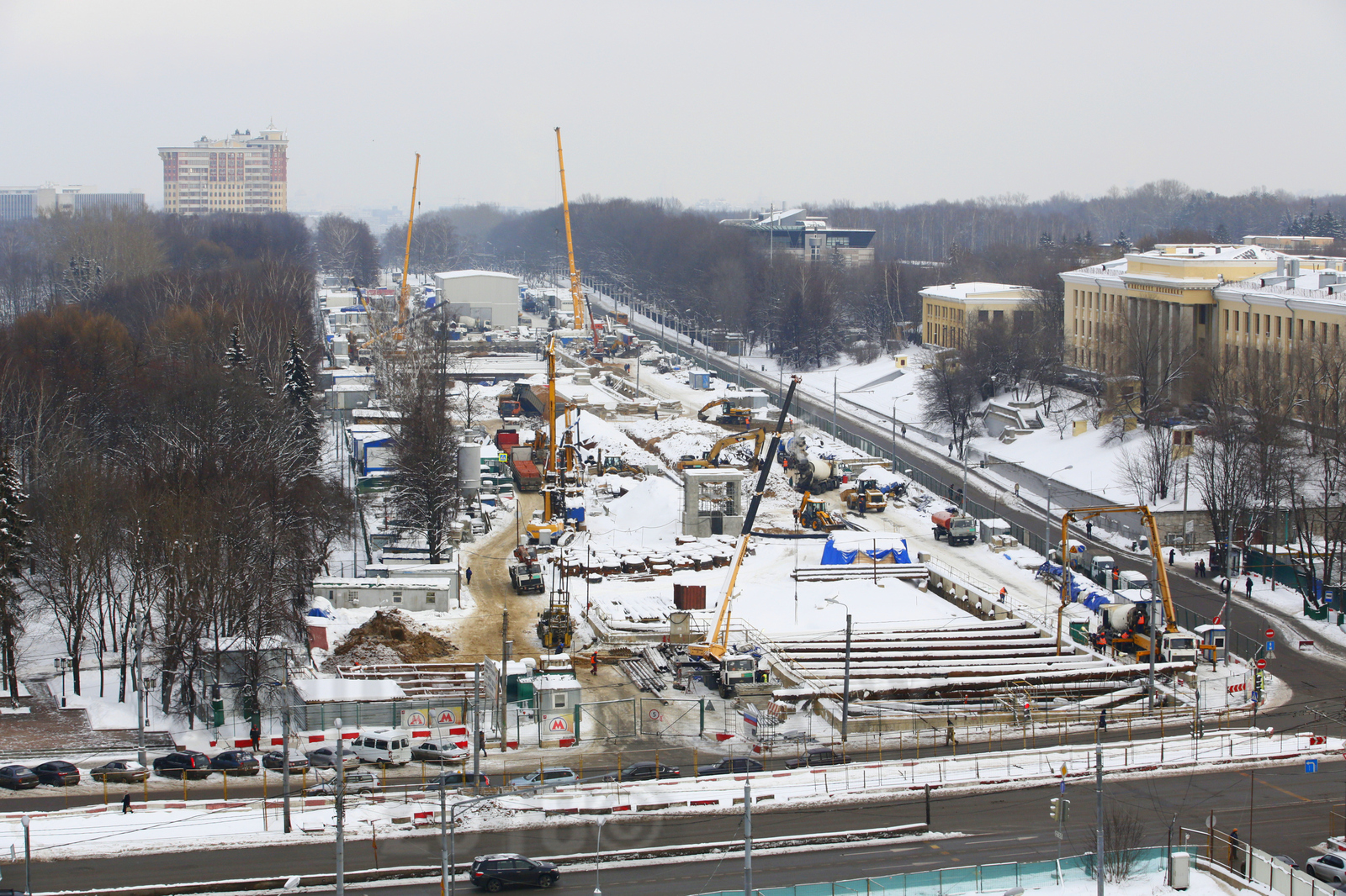 Строительство станции метро Ломоносовский пр-т (Москва) - Моё, Метро, Ломоносовский проспект, Строительство, Длиннопост