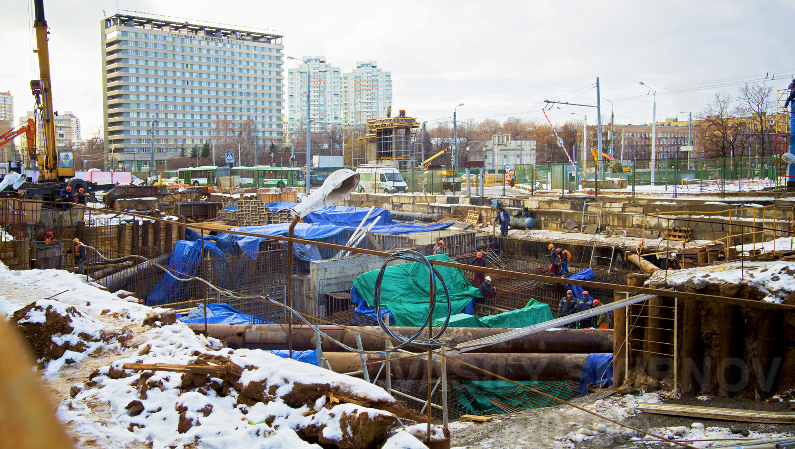 Строительство станции метро Ломоносовский пр-т (Москва) - Моё, Метро, Ломоносовский проспект, Строительство, Длиннопост