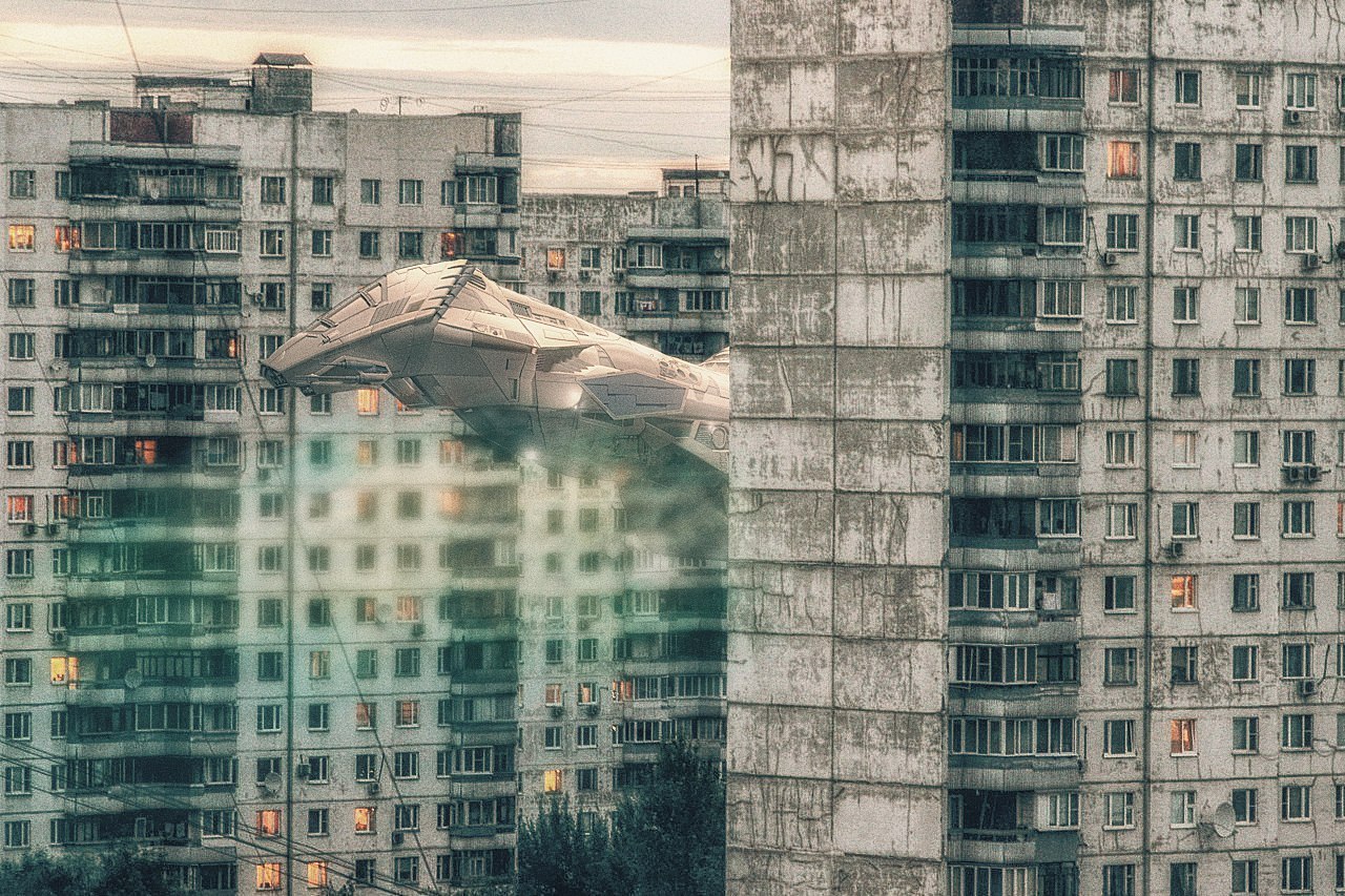 FutuRussia - Photoshop, Russia, Art, Longpost, Cyberpunk