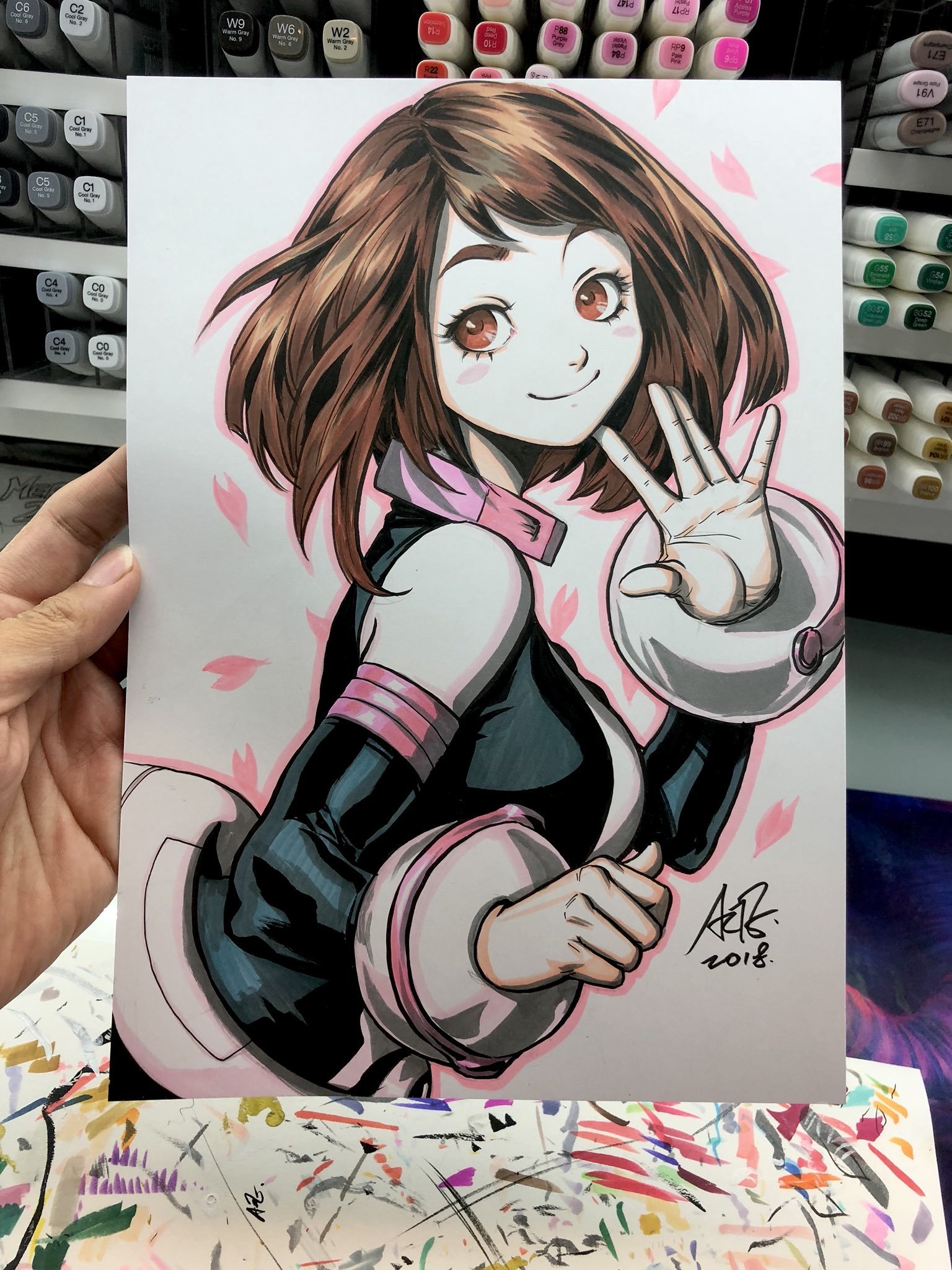 Uraraka ochako - Anime art, Anime, Boku no hero academia, Uraraka ochako, Artgerm