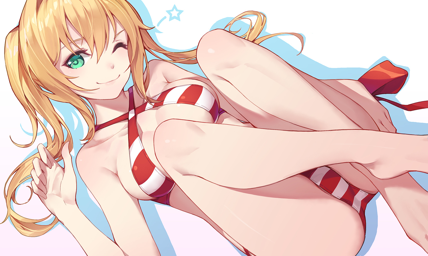 Saber extra - NSFW, Anime Art, Fate Grand Order, Nero Claudius, Бикини, Длиннопост