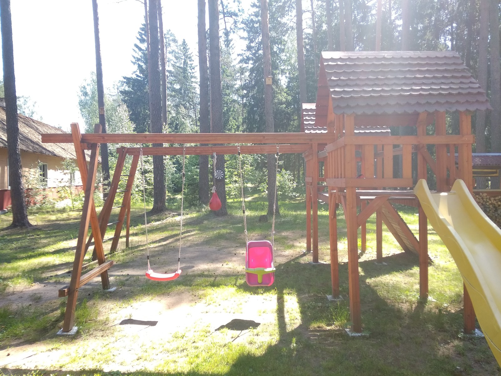 Playground - My, Tree, With your own hands, Longpost, Playground