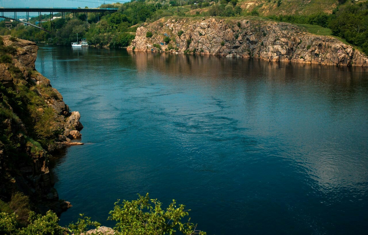 Khortytsia - My, Landscape, The photo, Khortytsia, Dnieper, The rocks