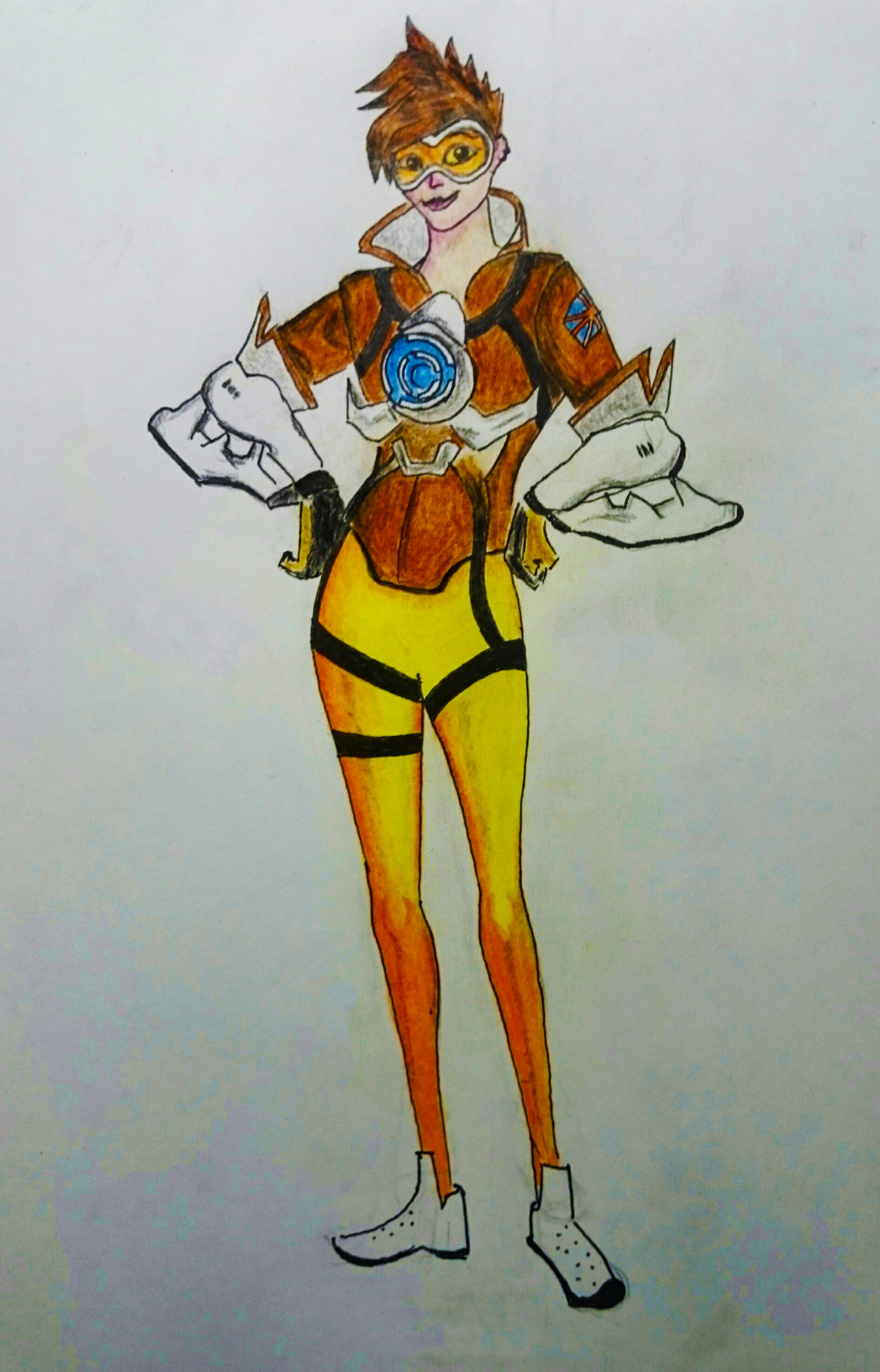 Sweet Tracer - My, , Tracer, Overwatch fanart, Overwatch