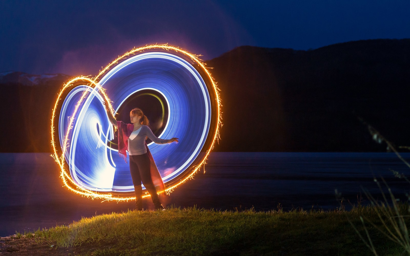 Light tube - My, Freezelight, Light, Long exposure, Longpost