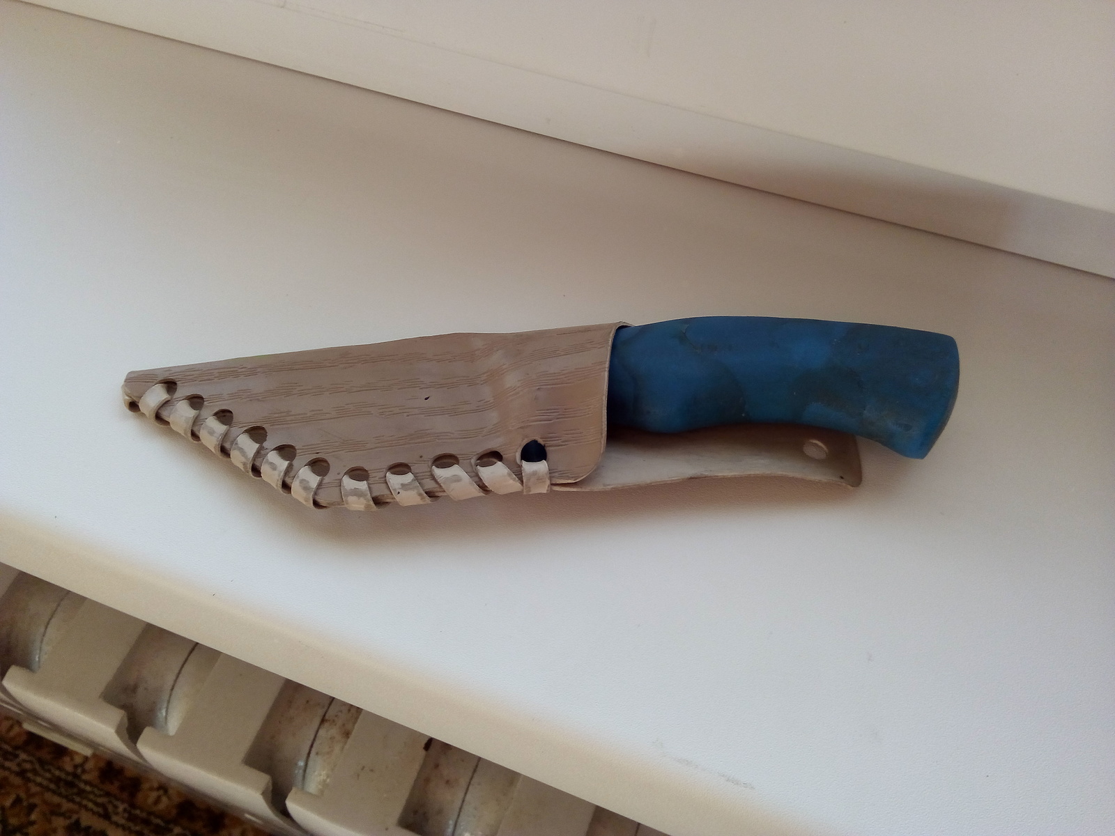 Construction knife from improvised means - My, Knife, Hobby, Homemade, Longpost