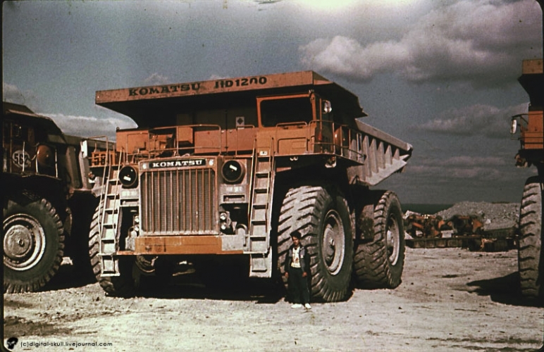 Heavy equipment Komatsu in the USSR - Japan, Story, Truck, Longpost, Auto, Video