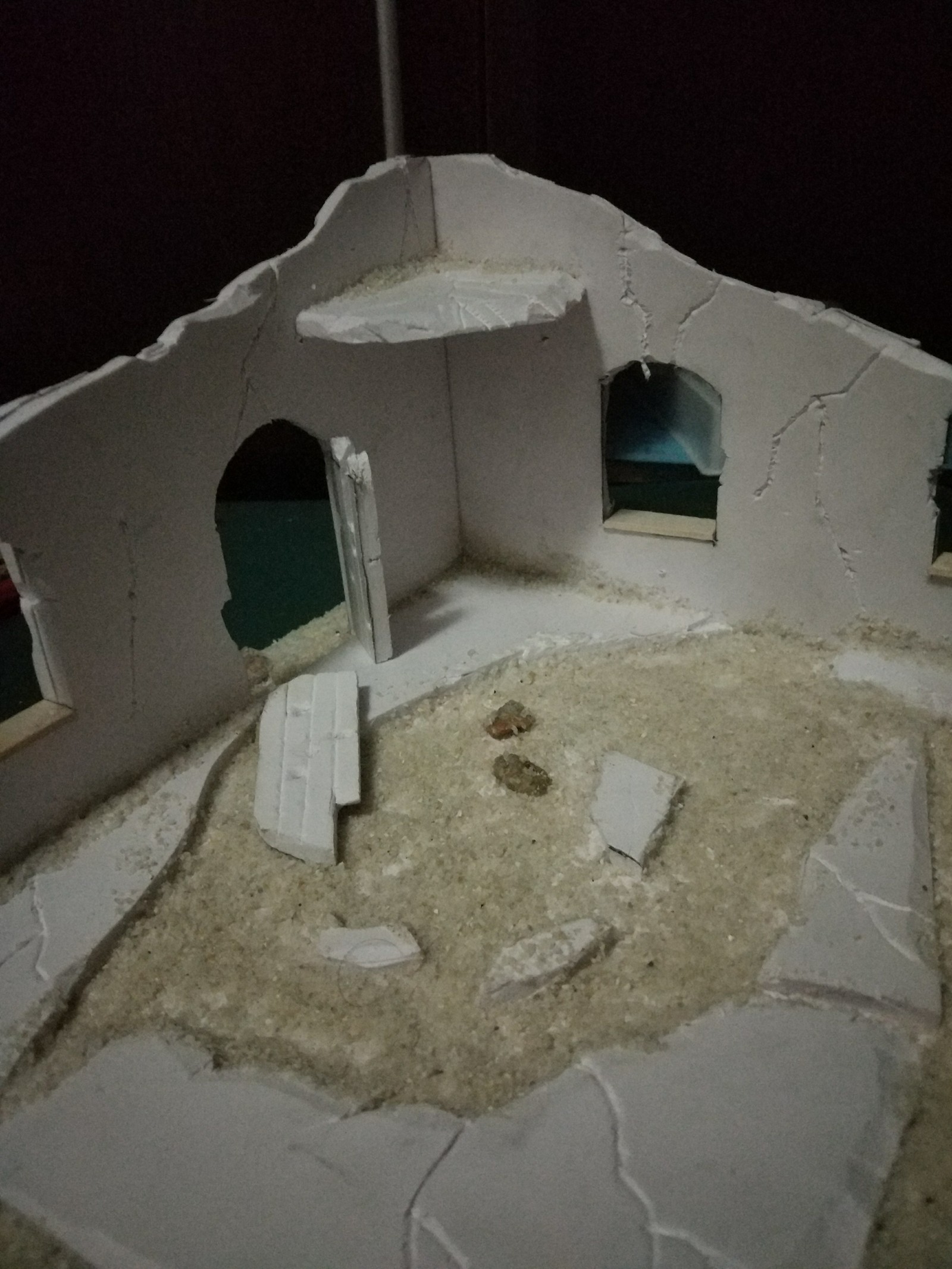 My first building model and how it was made - My, Wh miniatures, Warhammer 40k, Wh40k, Warhammer, Miniature, Modeling, Longpost