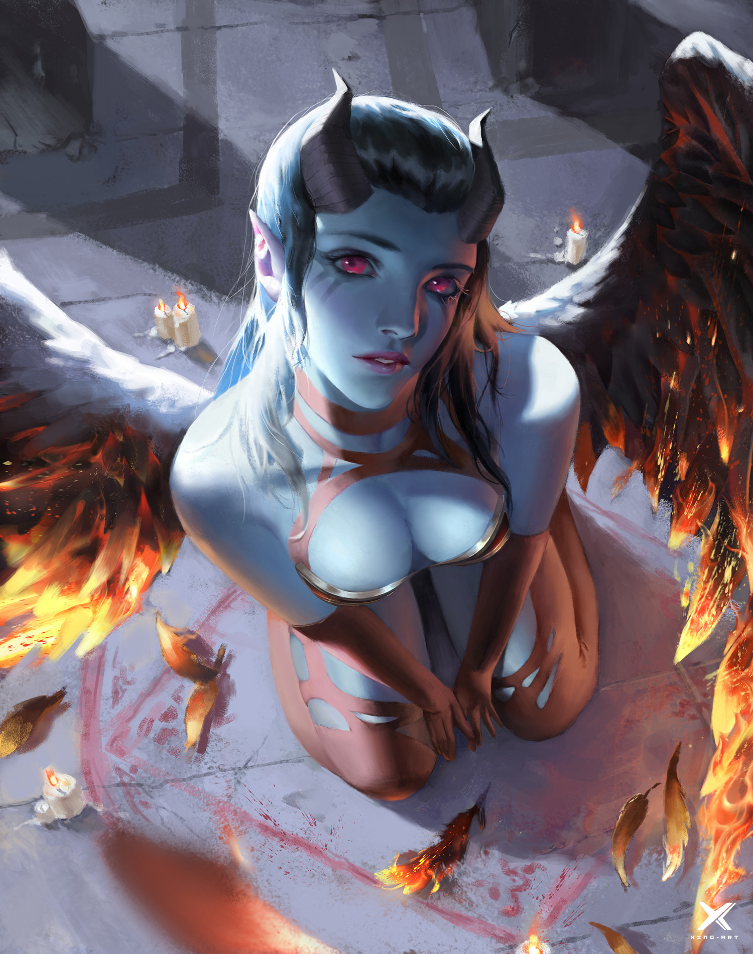 Succub - Art, Girls, Succubus, Queen of pain, Dota, Star Academy