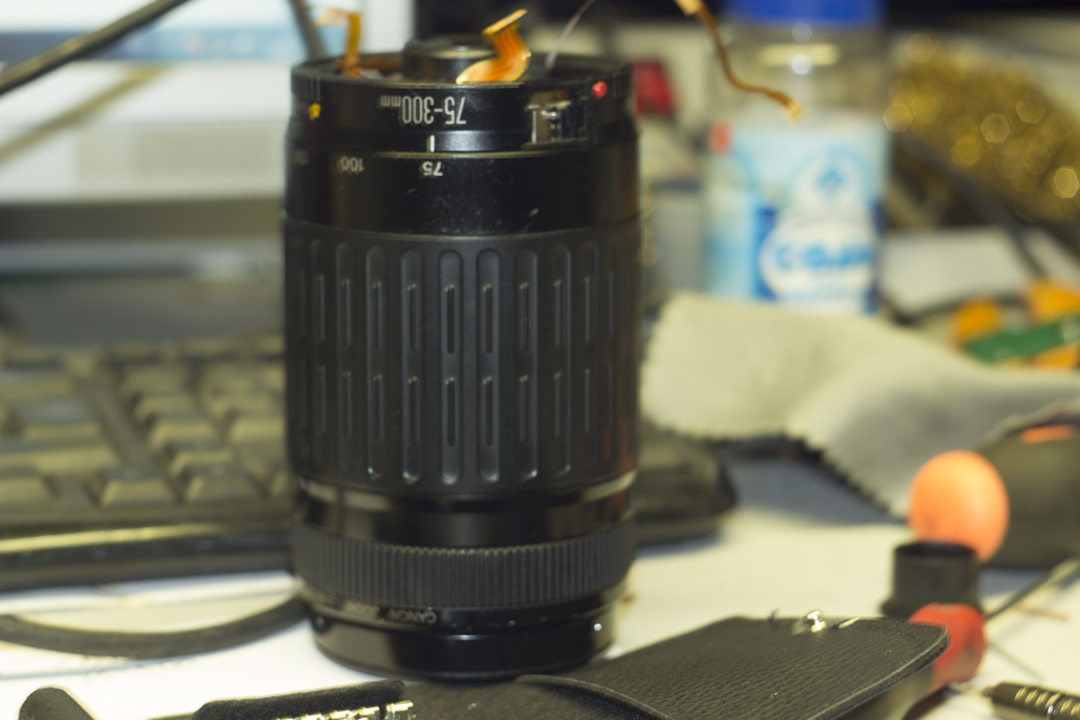 Disassembled canon 75-300 lens - My, Canon, Repair of photographic equipment, , Longpost