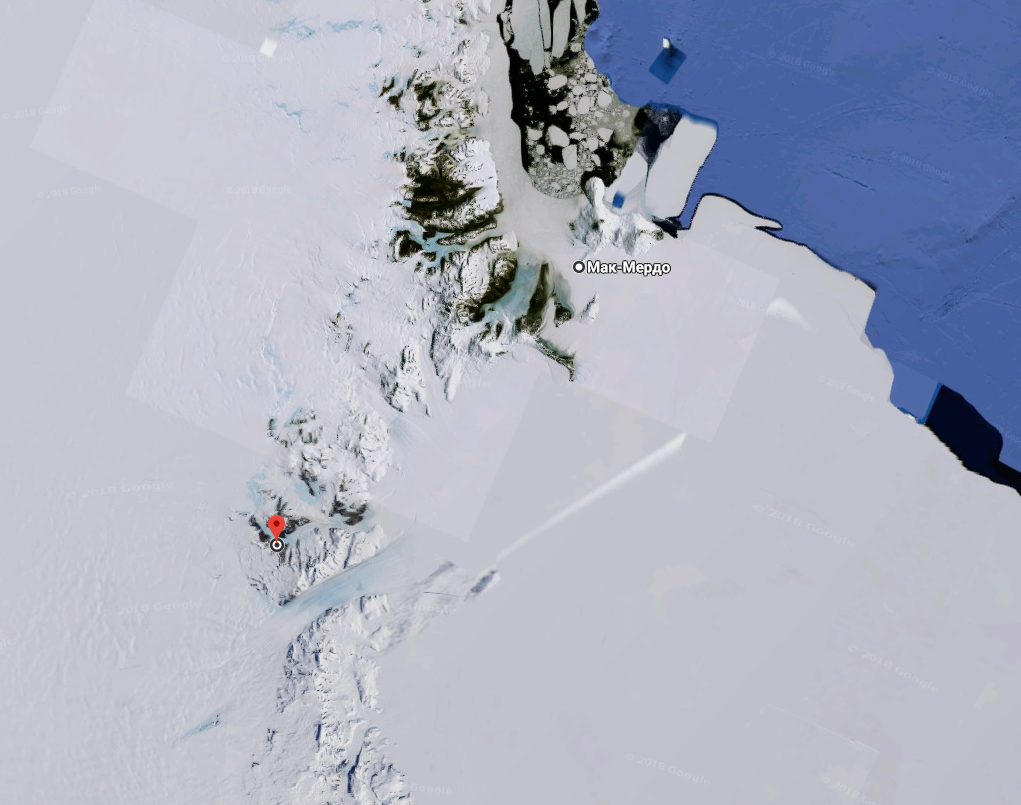 #saw on googlemap (pyramid? in Antarctica) - My, , Pyramid, Google maps, Antarctica, Ren TV, GIF, Longpost