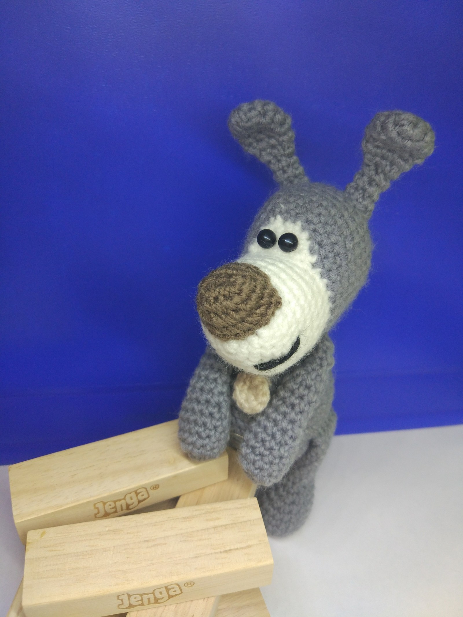 Doggie - round nose - My, Amigurumi, Crochet, Knitting, Hobby, Longpost