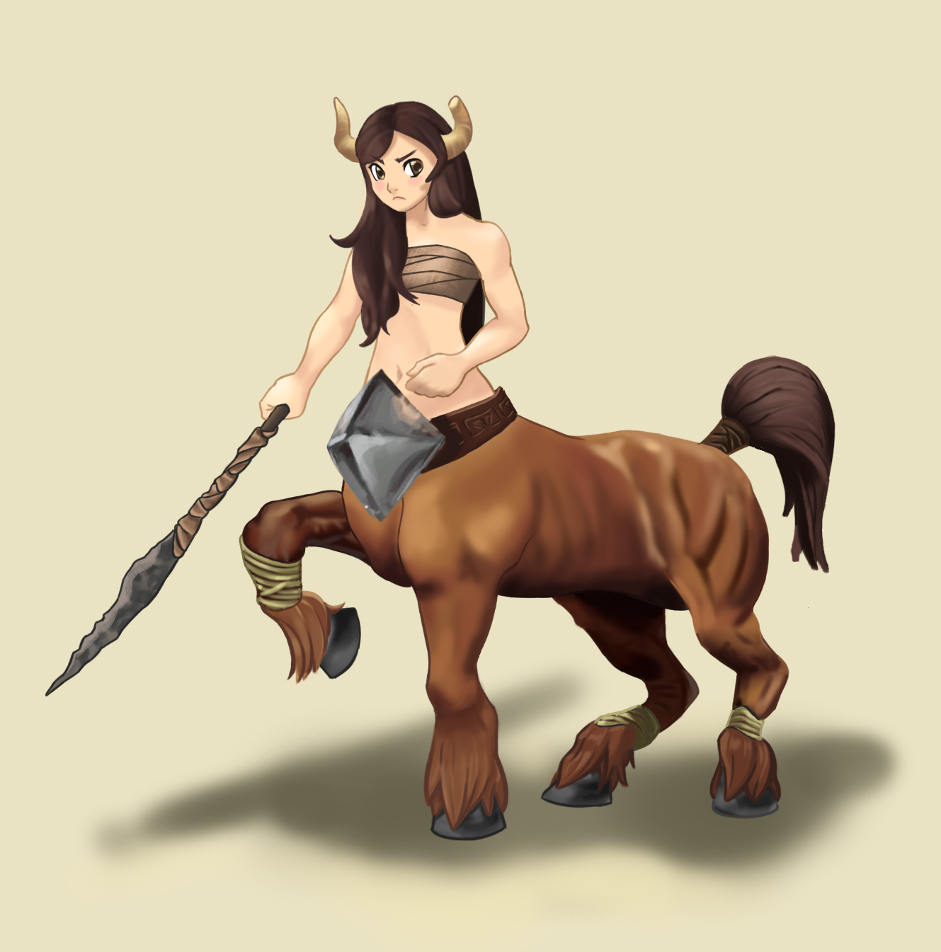 Centauri - My, Art, Drawing, Centaur, , Digital drawing, Girls, Fantasy