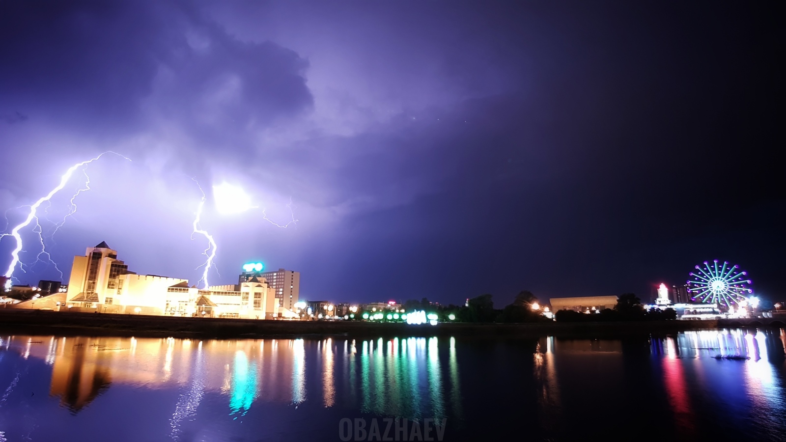 Thunderstorm in Chelyabinsk 07/09/2018 - The photo, Chelyabinsk, Thunderstorm, Lightning, Longpost