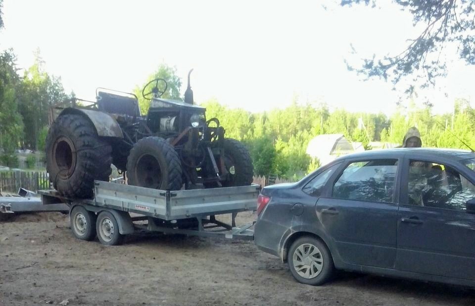 village technique - My, Tractor, Village, , The miracle of technology, Homemade car, House