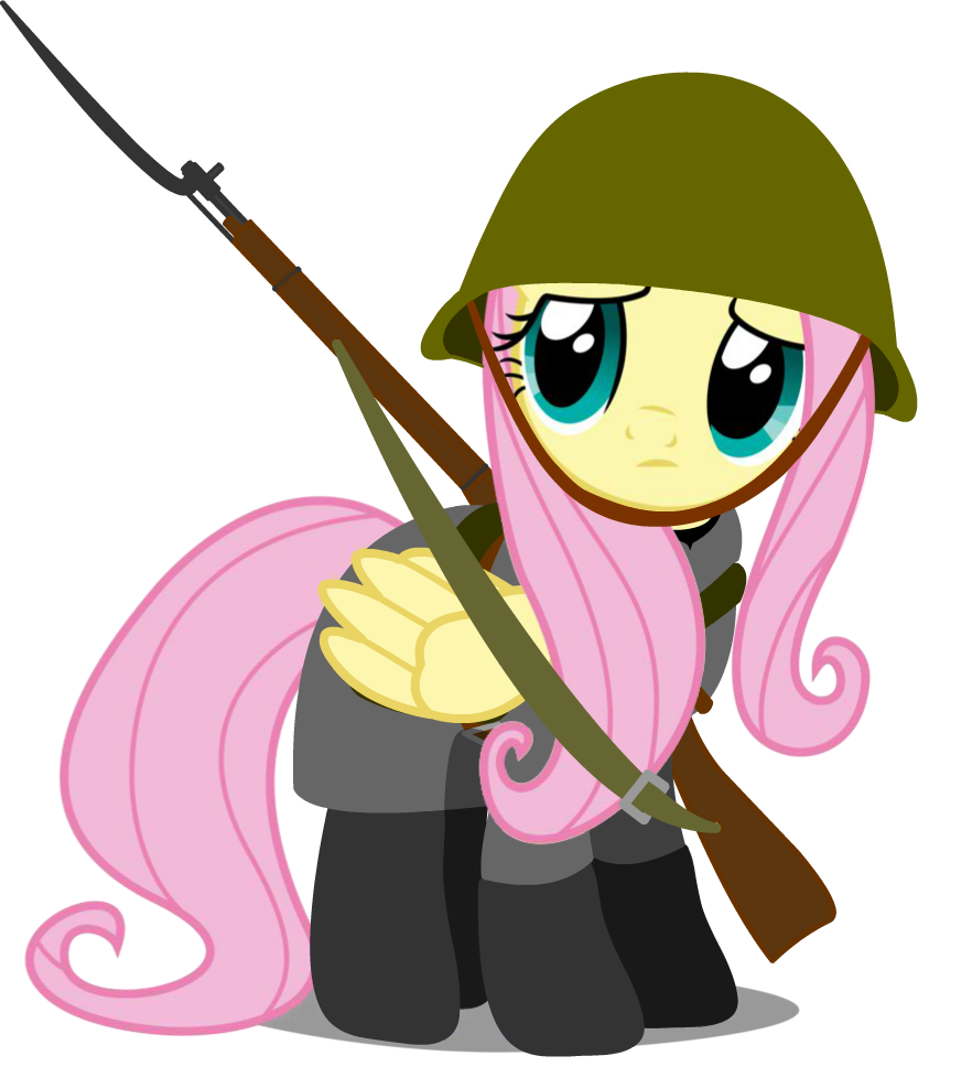 Товарищ, может не надо? - MLP Military, Fluttershy, My Little Pony