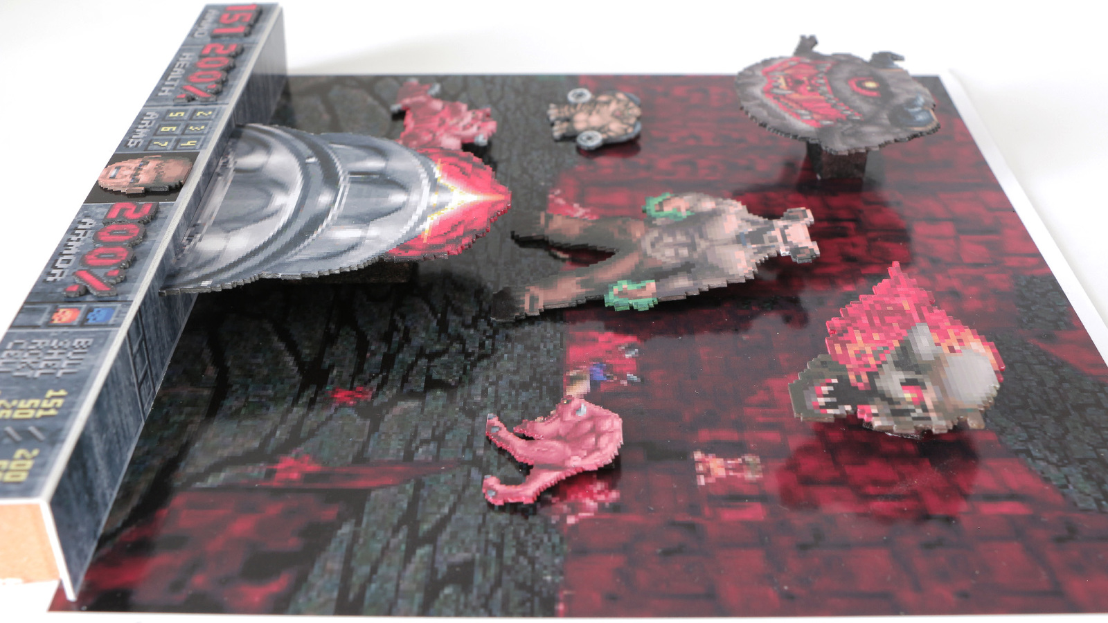 Doom diorama - My, Diorama, Games, Doom, Nostalgia, With your own hands, Longpost