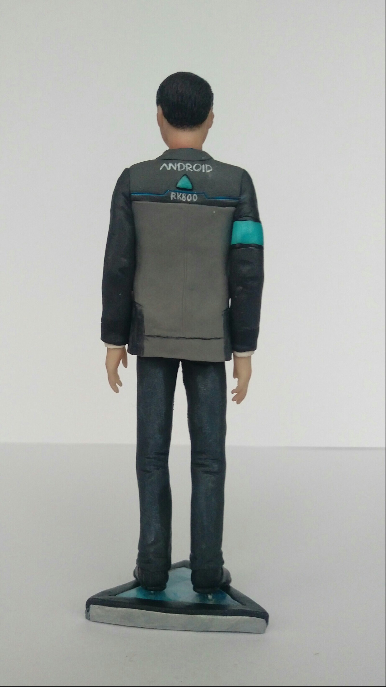 Connor - My, , Polymer clay, Handmade, Figurine, , Characters (edit), Needlework with process, Longpost, Connor - Detroit: Became Human, Figurines