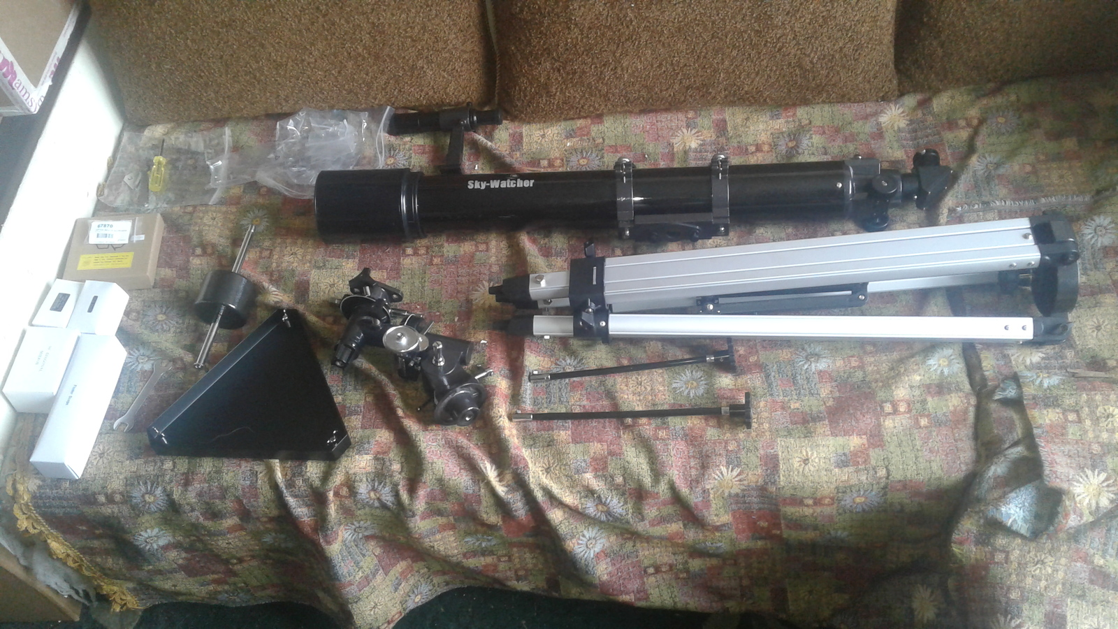 Unboxing and assembly... of the telescope. - My, Unboxing, Telescope, , , First post, Longpost