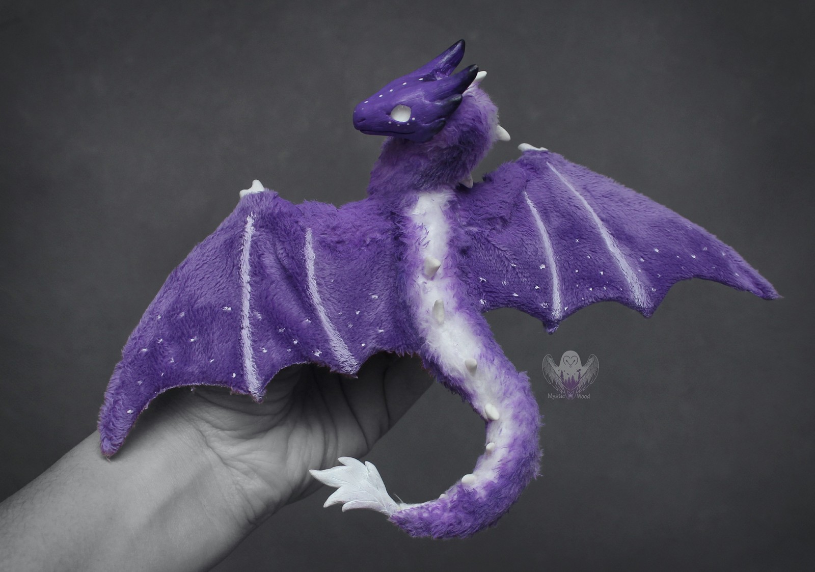 blueberry yogurt - My, The Dragon, Needlework without process, Handmade, Polymer clay, Longpost