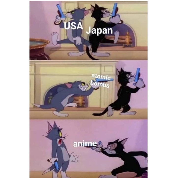 Confrontation - From the network, Memes, Tom and Jerry, USA, Japan, Politics, Atomic bomb, Anime