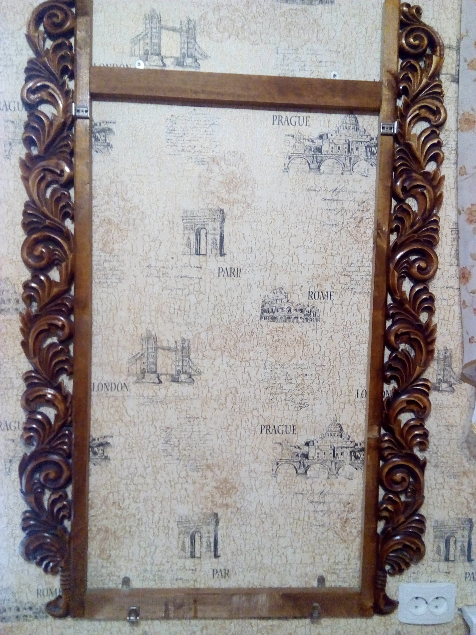 mirror frame - My, Frame, Mirror, Hobby, With your own hands, Wood carving, Longpost