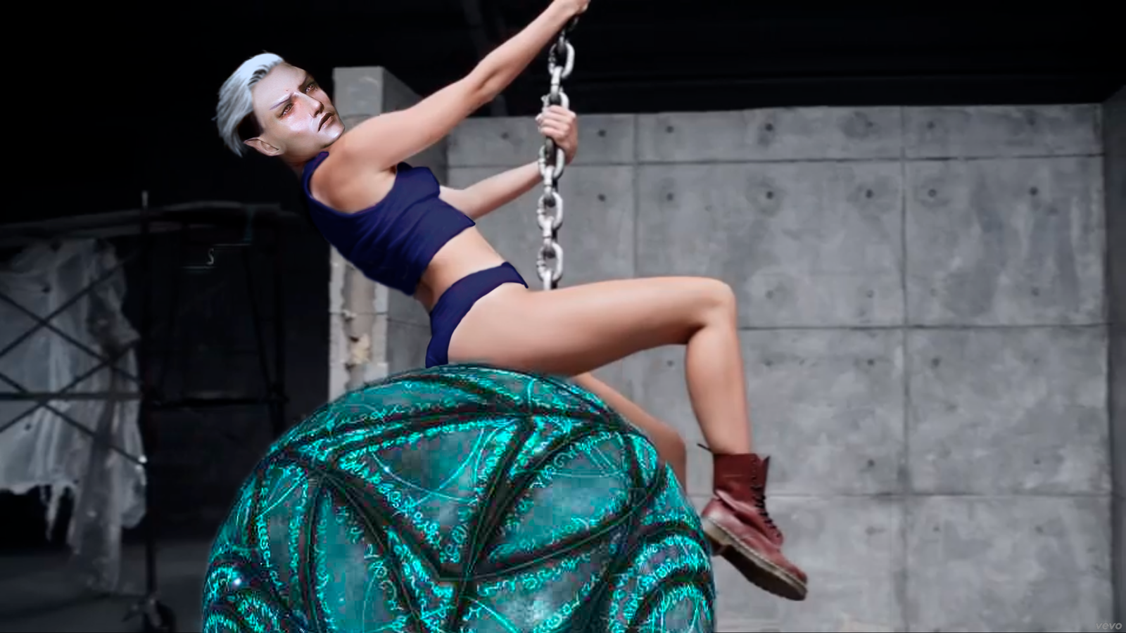 Ancano Cyrus - My, Skyrim, Ancano, The elder scrolls, Miley Cyrus, Ball, Photoshop