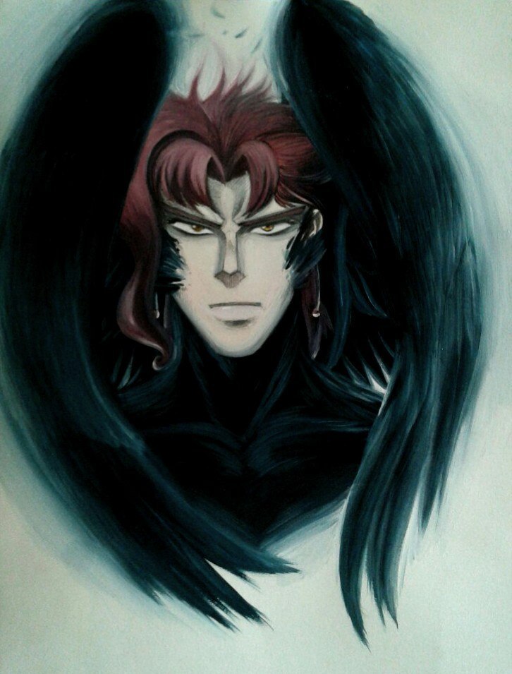 Kakoinum - My, Watercolor, Drawing, Jojos bizarre adventure, Kakyouin Noriaki, Portrait, Anime art