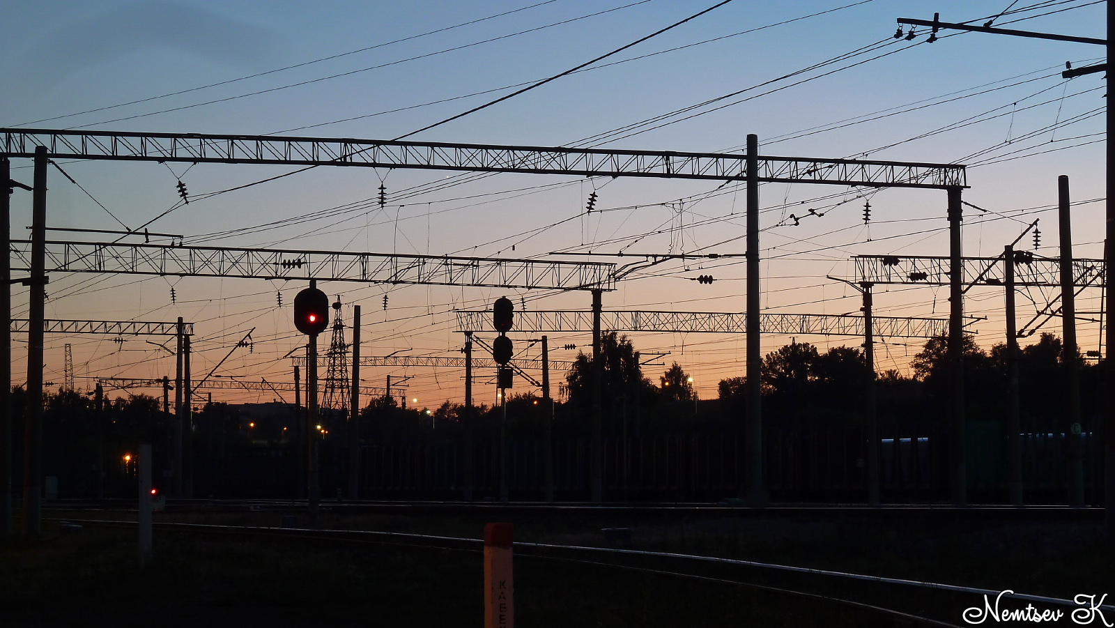 Railway tracks near Zelyony Dol station. - My, Russian Railways, Tatarstan, Zelenodolsk, Railway, dust