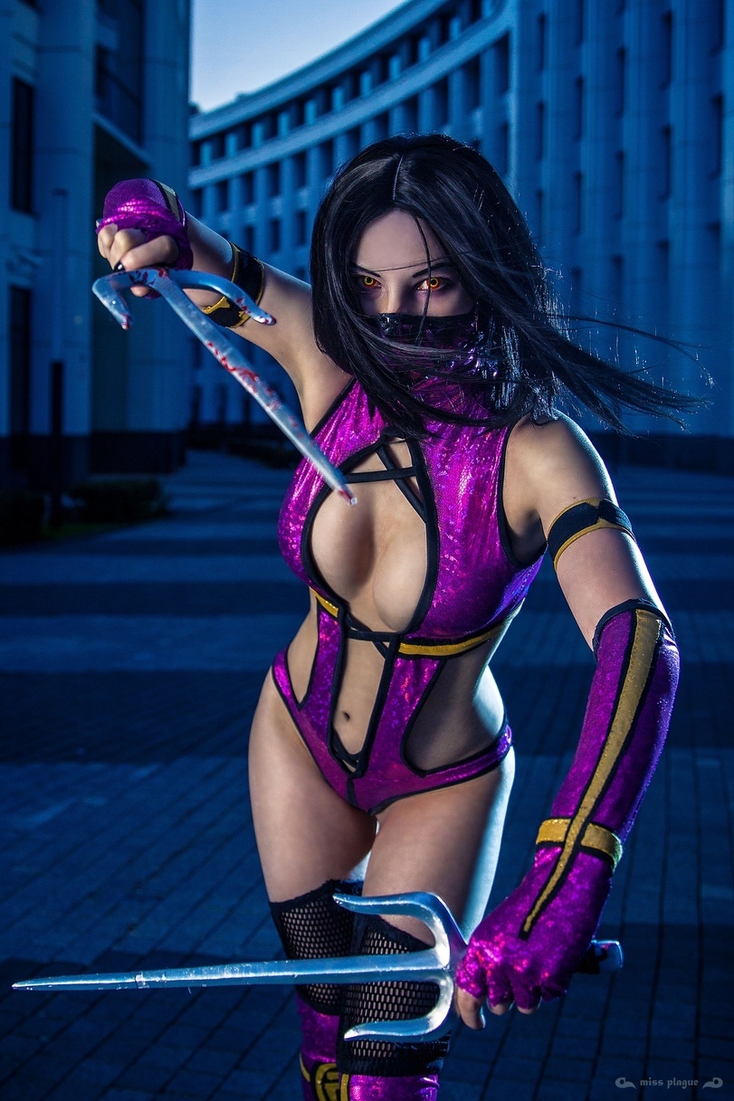 Cosplay Mileena (Mortal Kombat) - Mortal Kombat, Косплей, Mileena, Милина, Сиськи, Angel Envy, Длиннопост