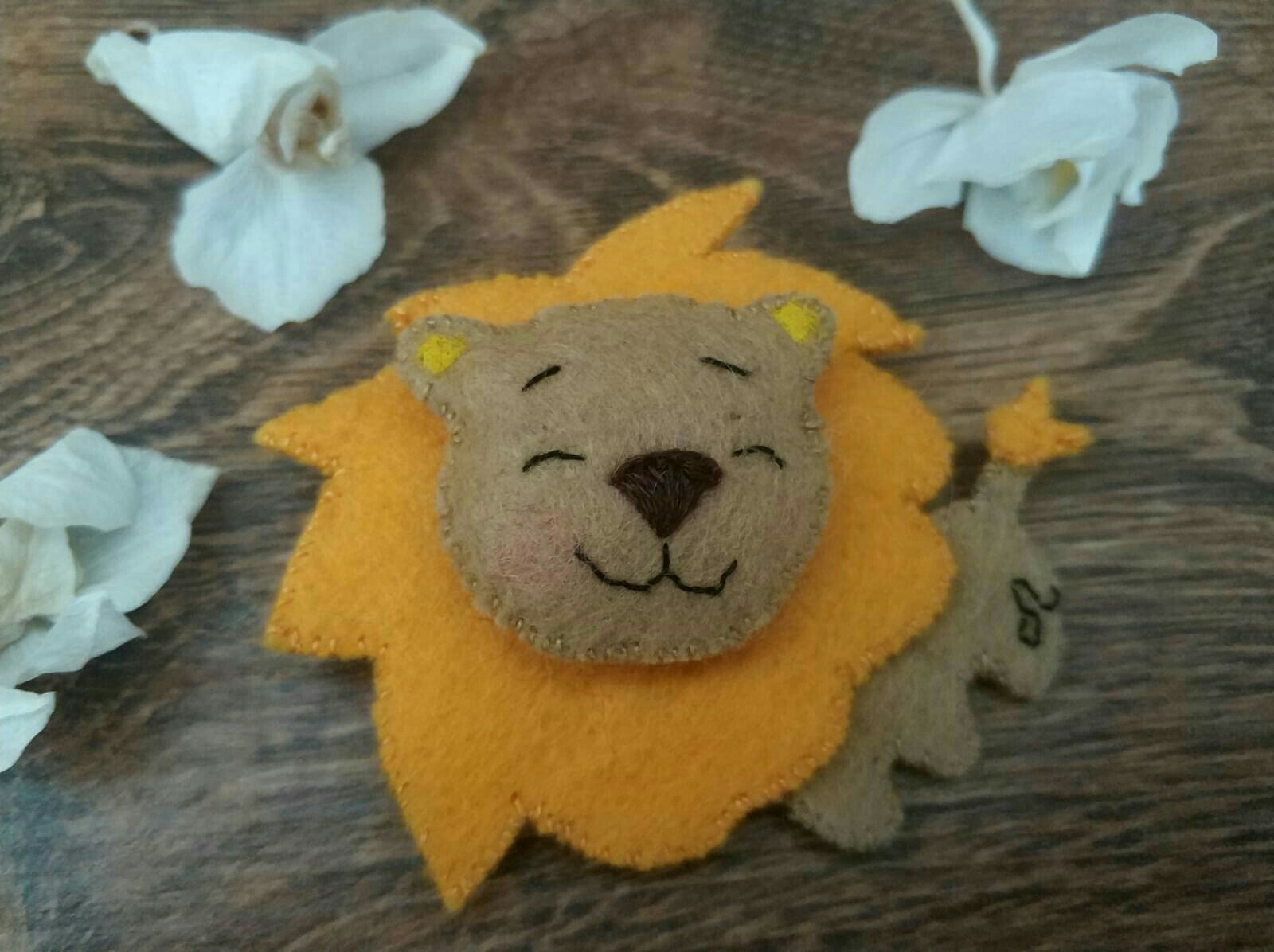 What do you think about felt brooches? - My, , Handmade, Brooch, Longpost, Felt, Needlework without process