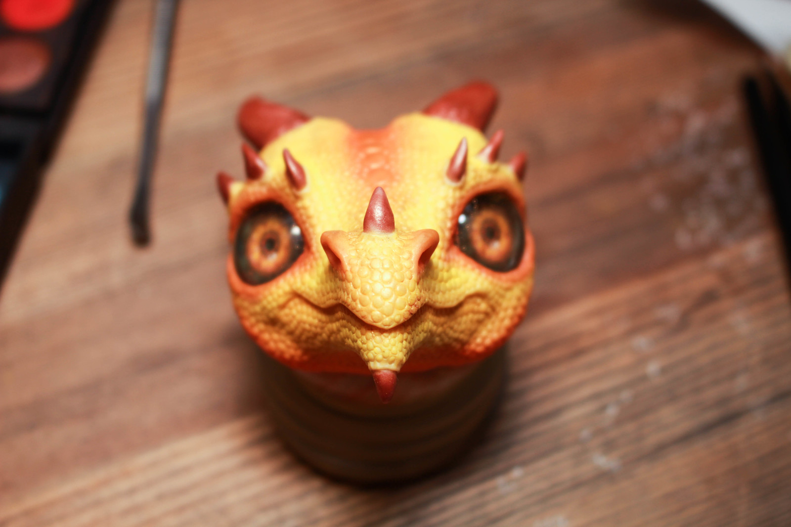 How I sculpted a dragon head - My, Needlework with process, Polymer clay, The Dragon, Author's toy, Longpost