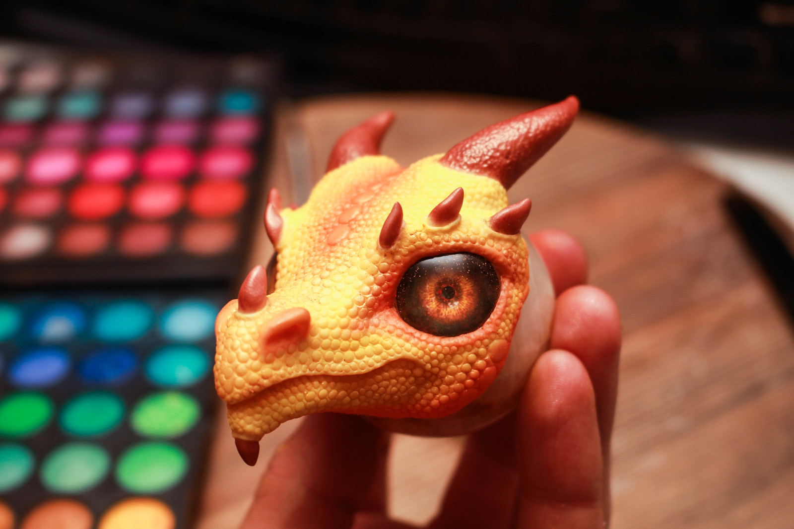 How I sculpted a dragon head - My, Needlework with process, Polymer clay, The Dragon, Author's toy, Longpost